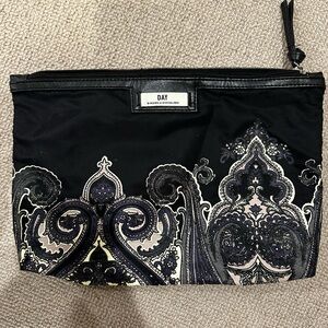 Malene Birger -Black Paisley Cosmetic Pouch